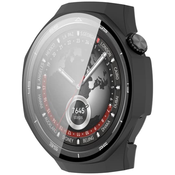 Bizon-fodral + glasklocka för Huawei Watch GT5 Pro 46mm mattsvart