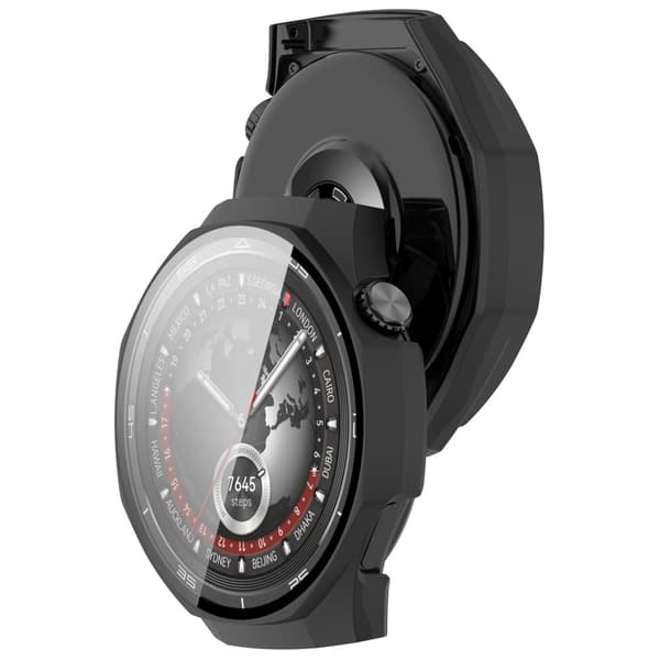 Bizon-fodral + glasklocka för Huawei Watch GT5 Pro 46mm mattsvart