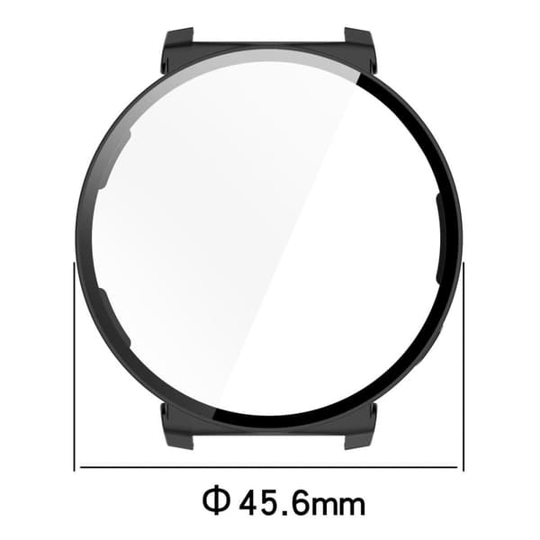 Bizon-kotelo + lasikello Huawei Watch GT 5 Pro 42 mm:lle, musta