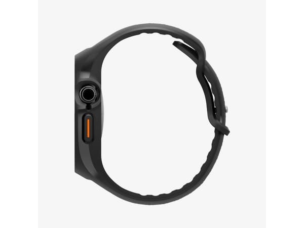Spigen Liquid Air Pro, Etui + bånd, SmartWatch, Sort, Apple, Apple Watch 10 (46mm), Silikone