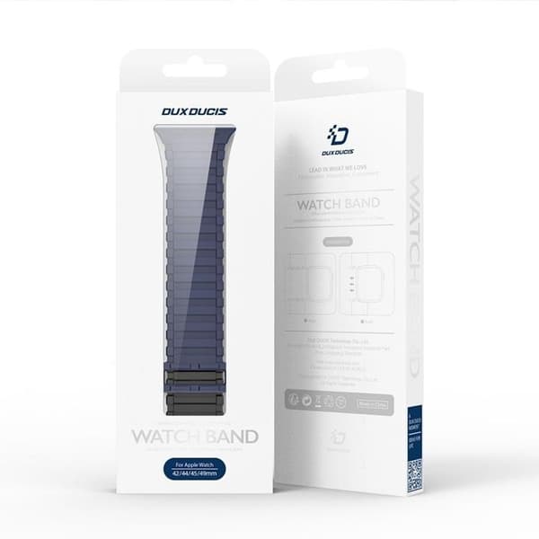 Dux Ducis Apple Watch 44/45/46/49mm Armband KJ Nylon - Blå
