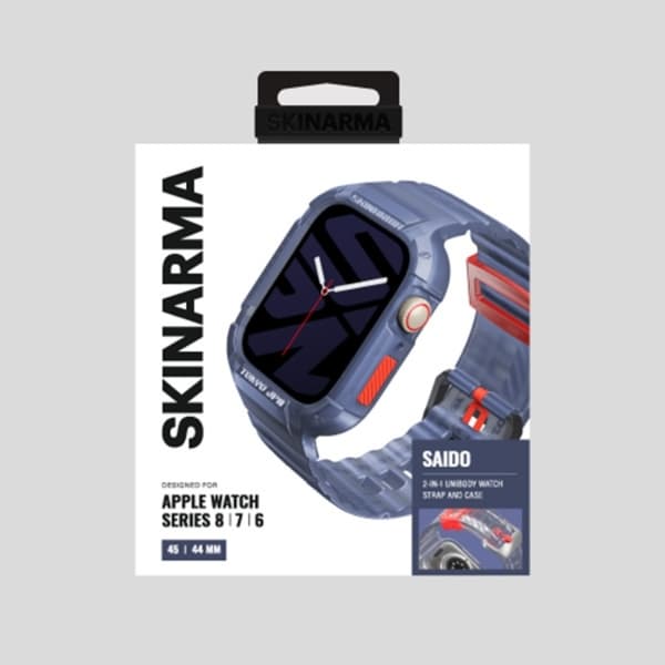 Skinarma Apple Watch (44/45mm) Armband Saido - Mörkblå