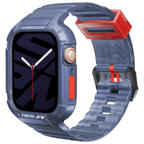 Skinarma Apple Watch (44/45mm) Armband Saido - Mörkblå