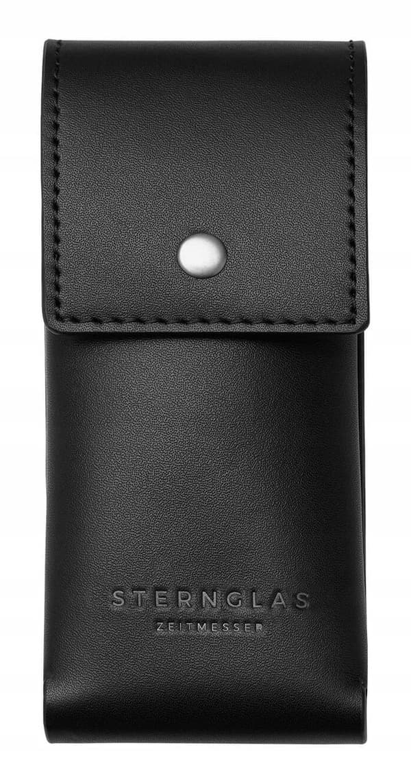 Sternglas Lyxigt Klockfodral S13-008 - Veganskt Läder, Svart