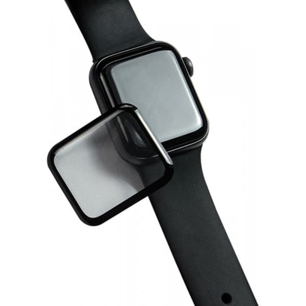Wave 3D PMMA näytönsuoja, Apple Watch 42mm (Series 10), musta kehys