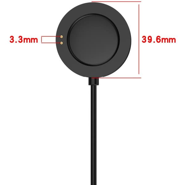 Magnetisk USB-oplader til Xiaomi Watch S4 / S3 / S2 1m - Sort