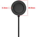 Miniatyrbillede 3 af 7: Magnetisk USB-oplader til Xiaomi Watch S4 / S3 / S2 1m - Sort