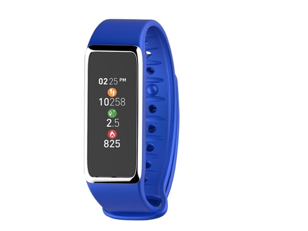 MyKronoz ZeFit 3HR, Aktivitetssporer for håndledd, 2,69 cm (1.06"), TFT, 100 mAh, Vanntett, IP67 Blå, Sølv
