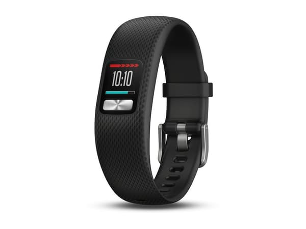 Garmin vívofit 4 - Aktivitetssporer med bånd - TPU-silikon - svart - båndbredde: L - åttefargers - Bluetooth, ANT+/ANT - 25.5 g