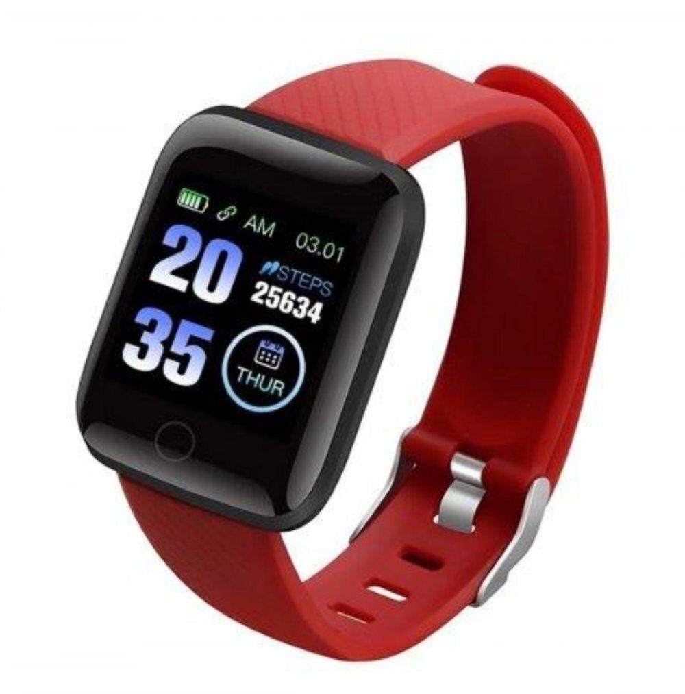 Smartwatch med Bluetooth - Röd