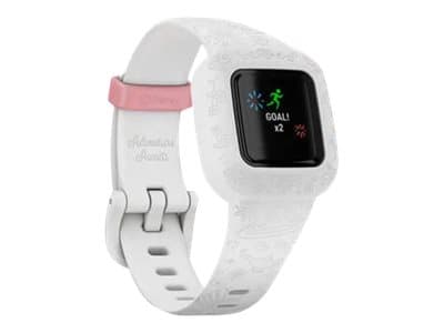 Garmin vivofit jr. 3 - Disney Princess - aktivitetspårare med band - silikon - vit - handledsstorlek: 130-175 mm - Bluetooth - 25 g