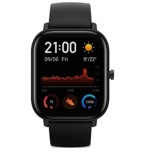 Ceas aktivitet tracker Huami Amazfit GTS, Bluetooth, GPS (Negru)