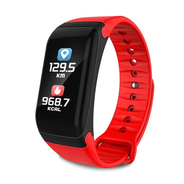 WearFit Aktivitetsarmband - Smart Bracelet för iOS och Android - Röd