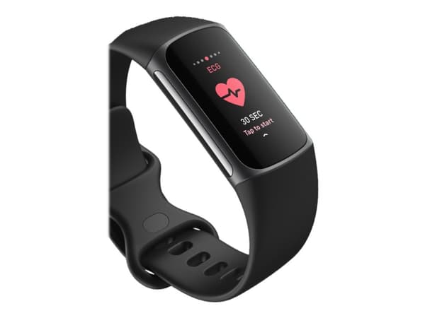 Fitbit Charge 5 - Grafit rostfritt stål - aktivitetspårare med evighetsband - silikon - svart - handledsstorlek: 130-210 mm - display 1.04" - Bluetoo
