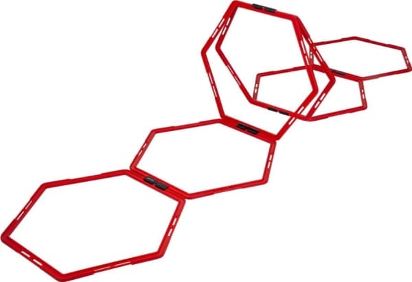 Pure2Improve Pure2Improve Coordination ladder, 6 hexagons, red