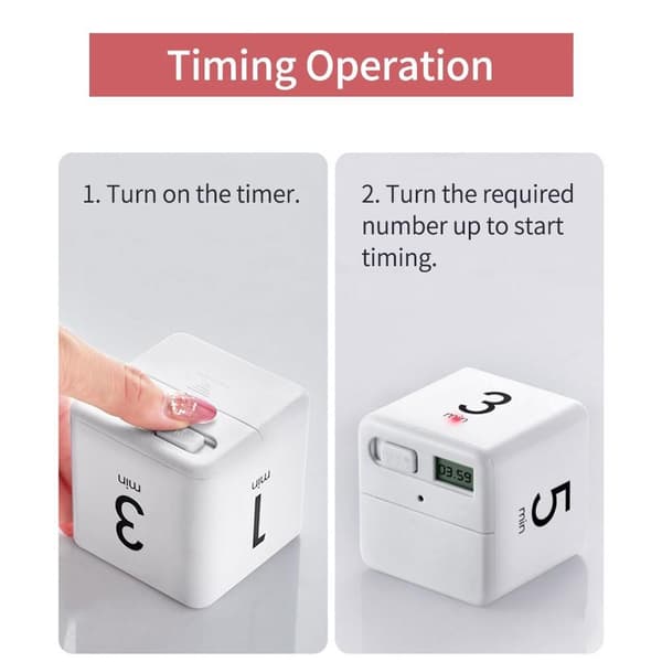 Timer Digital Display Timer Countdown Alarm 15-20-30-60 Minutes