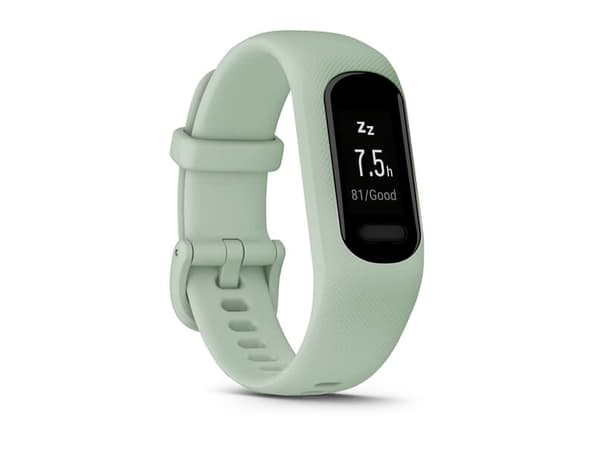 Garmin vívosmart 5 - Aktivitetssporer med bånd - silikon - kjølig mynte - båndbredde: S/M - monokrom - Bluetooth, ANT+ - 24.5 g