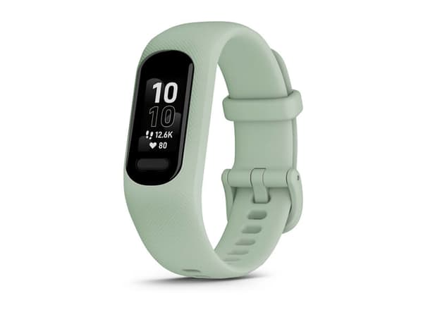 Garmin vívosmart 5 - Aktivitetssporer med bånd - silikon - kjølig mynte - båndbredde: S/M - monokrom - Bluetooth, ANT+ - 24.5 g