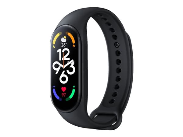 Xiaomi Mi Band 7 - Aktivitetspårare med rem - TPU - svart - handledsstorlek: 160-224 mm - display 1.62" - Bluetooth - 13.5 g Svart
