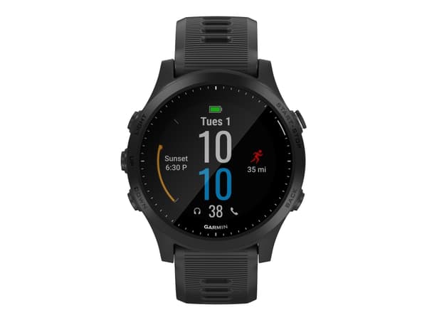 Garmin Forerunner 955 - GPS/GLONASS/Galileo-ur - cykel, løbende, svømning 1.2" - båndstørrelse: 130-220 mm