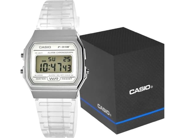 Zegarek Quartz Zegarek Damski CASIO F-91WS-7EF CASIO F-91WS-7EF