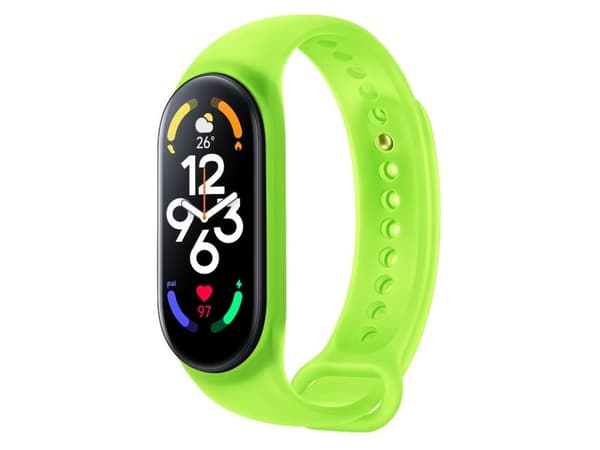 Xiaomi - Rannehihna aktiivisuusseurantalaitteille - 160 - 224 mm - neonvihreä - Xiaomi Smart Band 7:lle; Xiaomi Mi Band 7, Smart Band 7:lle