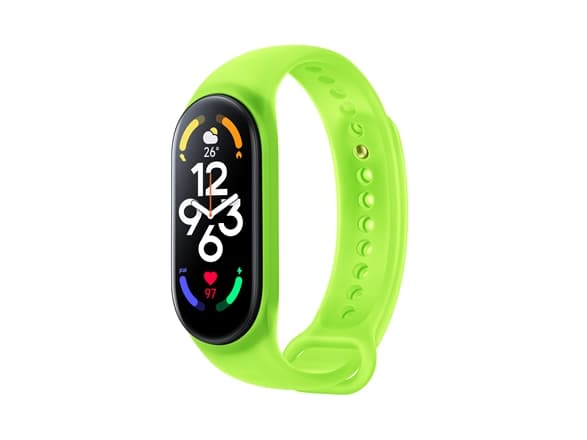 Xiaomi - Rannehihna aktiivisuusseurantalaitteille - 160 - 224 mm - neonvihreä - Xiaomi Smart Band 7:lle; Xiaomi Mi Band 7, Smart Band 7:lle