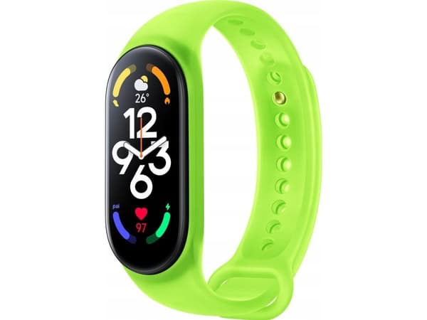 Xiaomi - Rannehihna aktiivisuusseurantalaitteille - 160 - 224 mm - neonvihreä - Xiaomi Smart Band 7:lle; Xiaomi Mi Band 7, Smart Band 7:lle