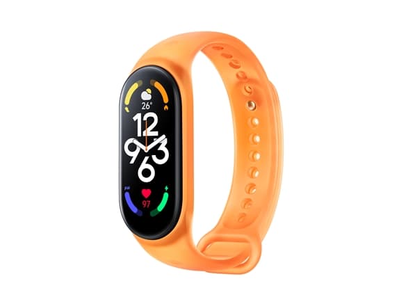 Xiaomi - Håndrem for aktivitetssporer - 160 - 224 mm - neonoransje - for Xiaomi Smart Band 7; Xiaomi Mi Band 7, Smart Band 7