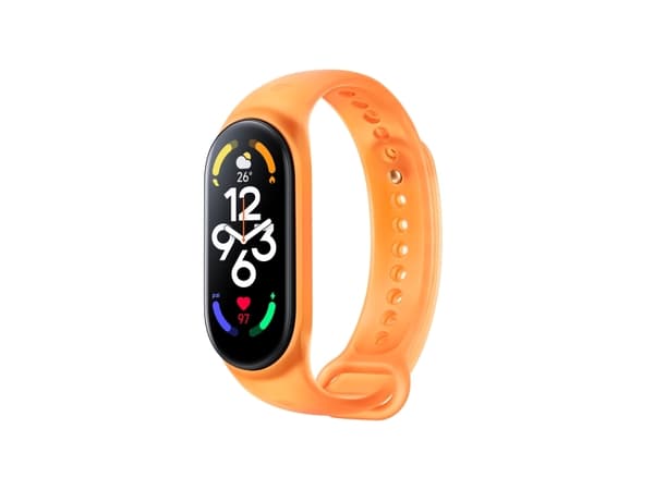 Xiaomi - Håndrem for aktivitetssporer - 160 - 224 mm - neonoransje - for Xiaomi Smart Band 7; Xiaomi Mi Band 7, Smart Band 7