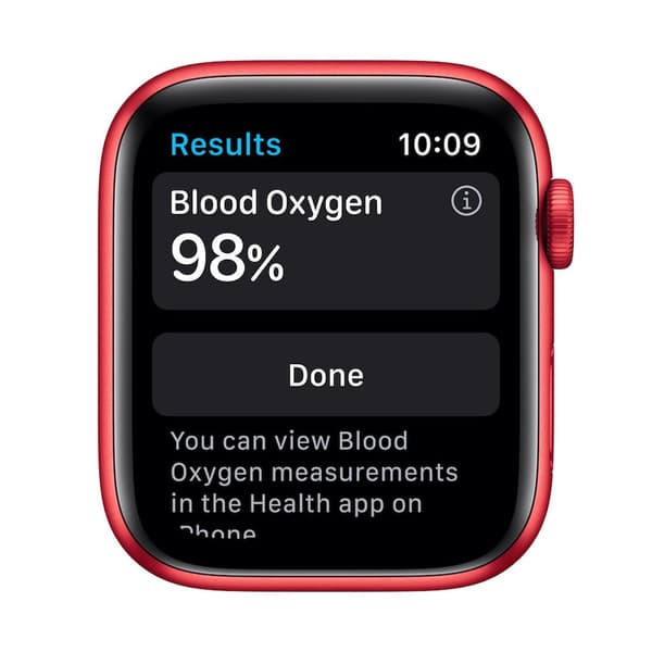 Apple Watch Series 6 GPS + Cellular 44mm Röd Aluminiumboett med Rött Sport Band