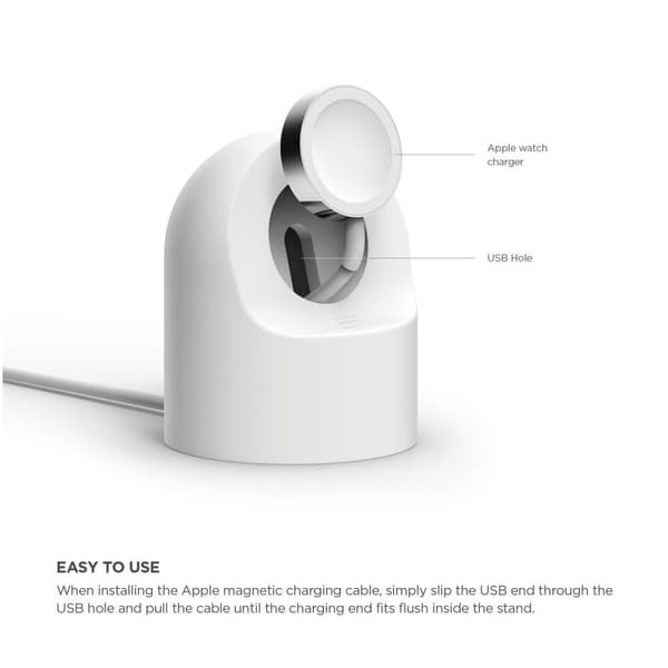 Silikonstativ för Apple Watch - Vit