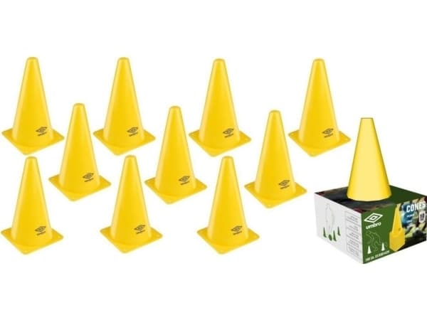 Umbro treningskjegler, høyde 23,5 cm, 10 UMBRO stk