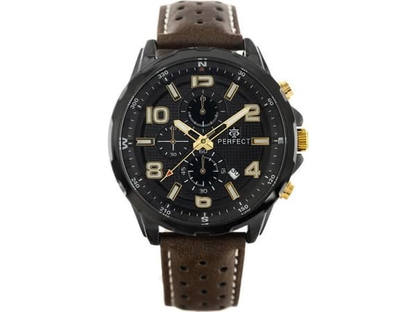 Zegarek Perfect ZEGAREK MĘSKI PERFECT CH05L - CHRONOGRAF (zp353i) + BOX