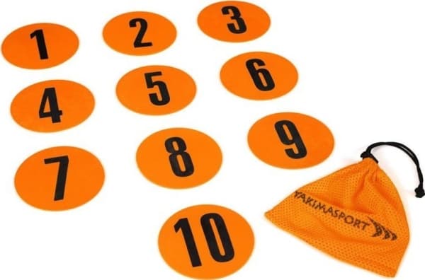 Drikkevarer Yakimasport Field Marker Set Yakima Sport Flat Marking Matts 10 stk. oransje 100326