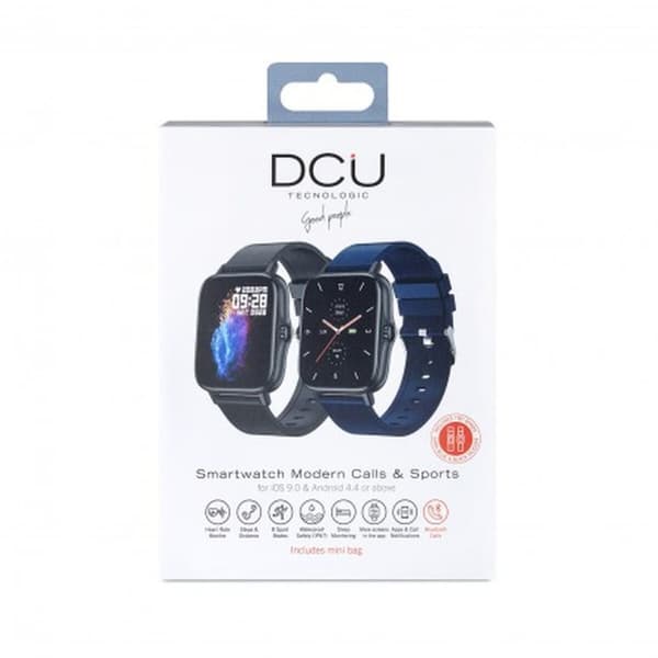 Smartklokke DCU MODERN CALLS & SPORT 1,7" Marineblå 28 mm 1" Blå Svart Svart/Hvit