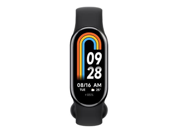 Xiaomi Smart Band 8 - Grafittsvart - aktivitetssporer med bånd - TPU - svart - håndleddstørrelse: 135-210 mm - display 1.62" - Bluetooth - 27 g Sort, Grafitt