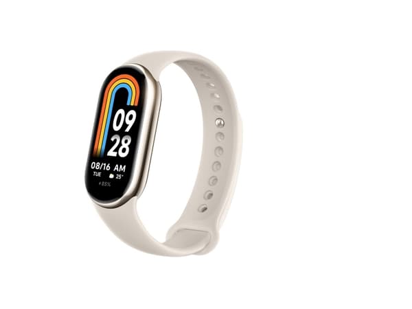 Xiaomi Smart Band 8 - Champagneguld - aktivitetspårare med band - TPU - vit - handledsstorlek: 135-210 mm - display 1.62" - Bluetooth - 27 g