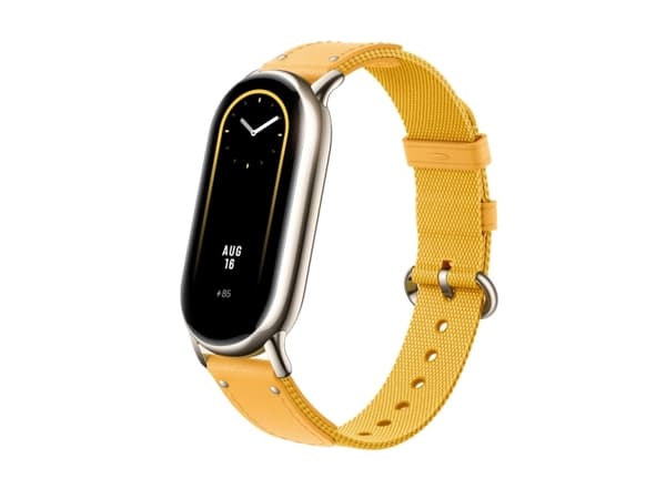 Xiaomi BHR7305GL, Watch strap, Xiaomi, Band 8, Leather, Nylon, Yellow, 210 mm