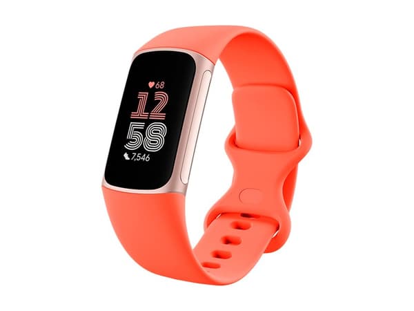 Fitbit Charge 6 - Champagne gold aluminium - aktivitetspårare med evighetsband - silikon - korall - Bluetooth, NFC - 37.64 g