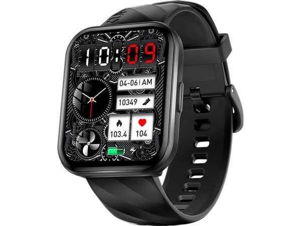 Kumi Smartwatch KU6 Meta 1.96 cala 260 mAh musta