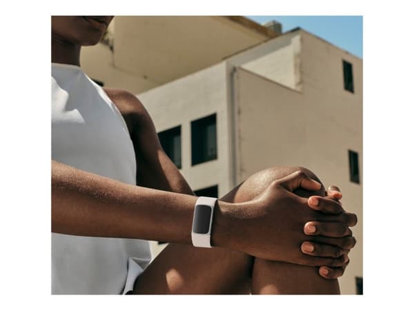 Fitbit Charge 6 - Silveraluminium - aktivitetspårare med evighetsband - silikon - porslin - Bluetooth, NFC