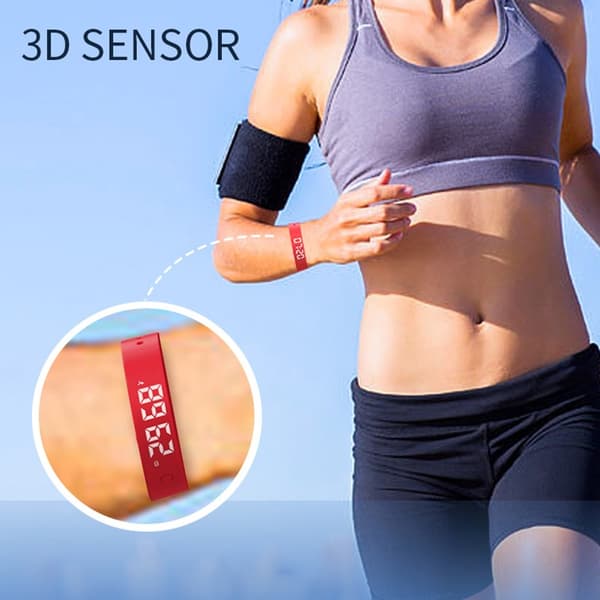 Smart armband vibrerande larm sömnövervakning digital display