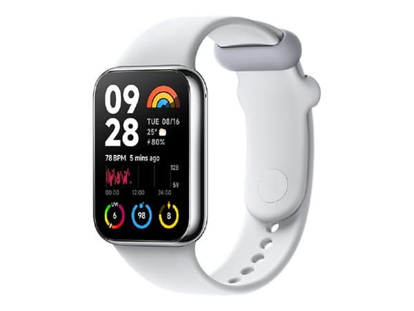 Xiaomi Smart Band 8 Pro - Aktivitetspårare med band - TPU - grå - handledsstorlek: 135-210 mm - display 1.74" - Bluetooth - 38.5 g  - silver Ljusgrå