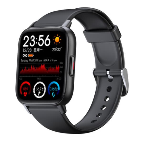QS16 PRO Smartwatch – Avancerad Hälsomonitor och Träningsklocka Svart Black