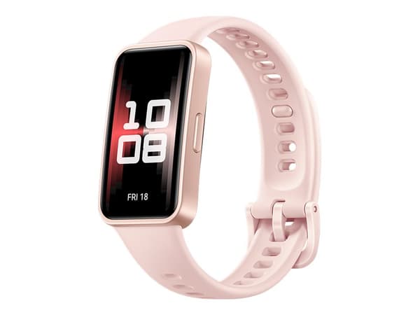 Huawei - Aktiivisuusseuranta hihnalla - fluoroelastomeeri - ranteen koko: 120-190 mm - näyttö 1.47" - Wi-Fi, Bluetooth - 14 g - charmi vaaleanpunaine Vaaleanpunainen