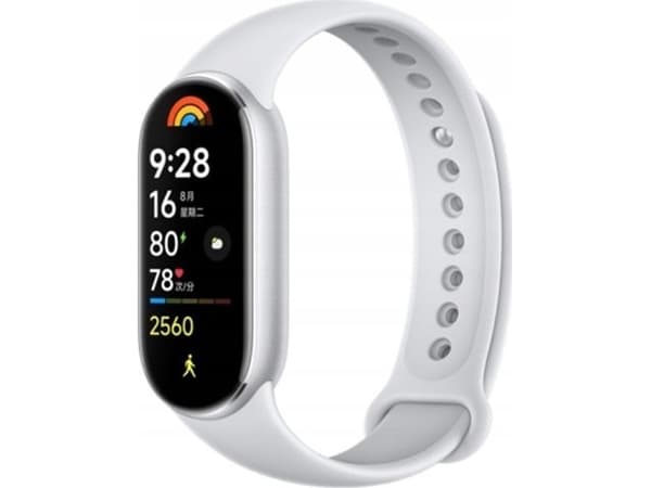 Xiaomi Smart Band 9 - Aktivitetspårare med rem - TPU - glaciärsilver - handledsstorlek: 135-210 mm - display 1.62" - Bluetooth - 15.8 g