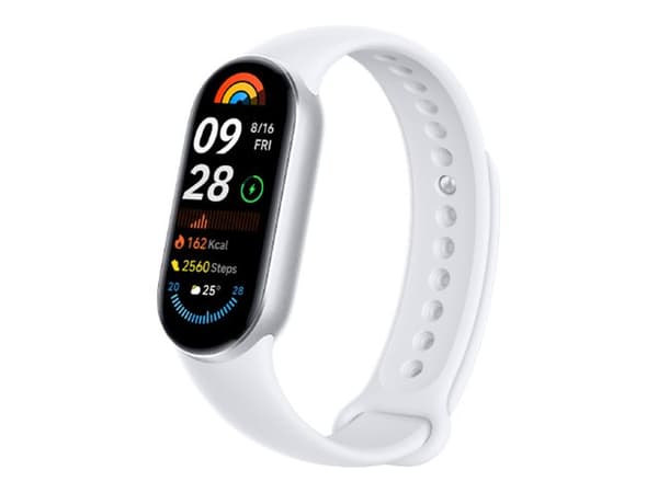 Xiaomi Smart Band 9, aktiivisuusmittari ranteeseen, 4,11 cm (1,62"), 233 mAh Hopea
