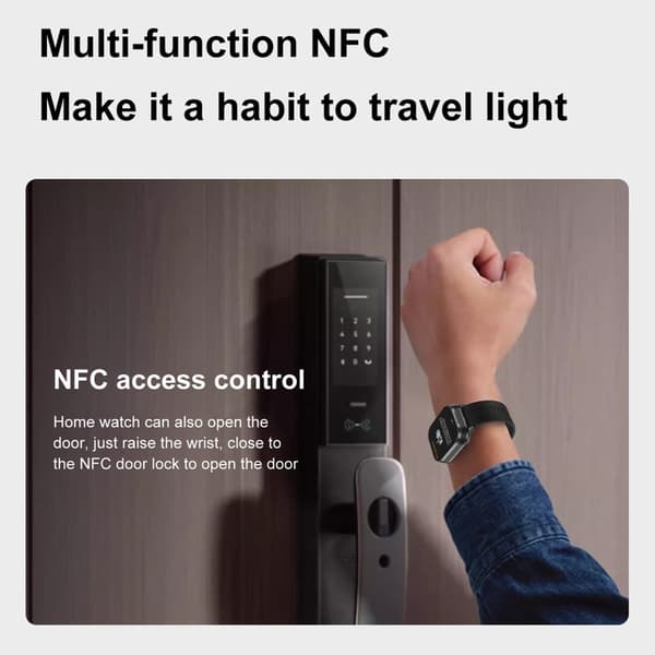 D8 Pro 2-i-1 Bluetooth Hörlurar & Smartklocka Health Monitoring Silikonrem