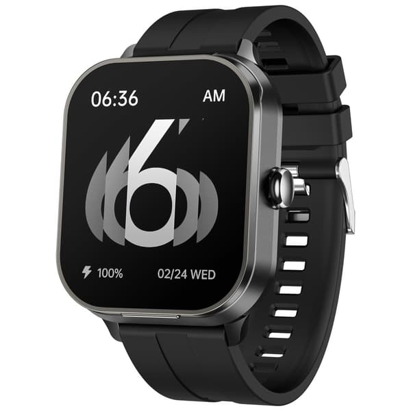 D8 Pro 2-i-1 Bluetooth Hörlurar & Smartklocka Health Monitoring Silikonrem